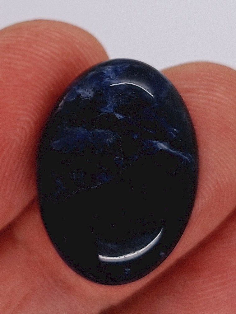 25x18mm Natural Sodalite Flat Back Cabochon Gemstone Cameo Jewelry Supply S2079