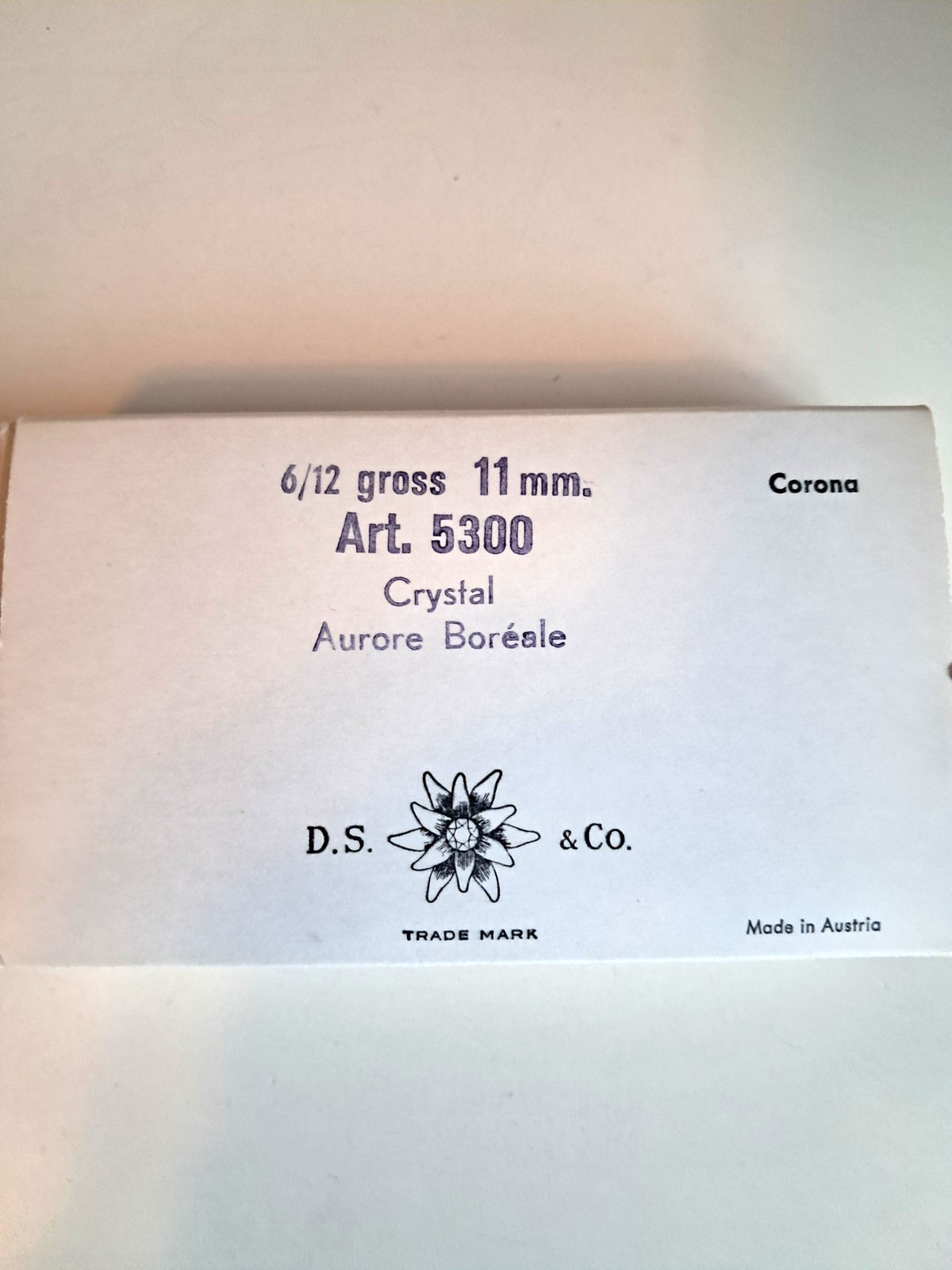72 PCS VINTAGE SWAROVSKI, FULL BOX, 11 MM CRYSTAL AB BEADS, ARTICLE #5300