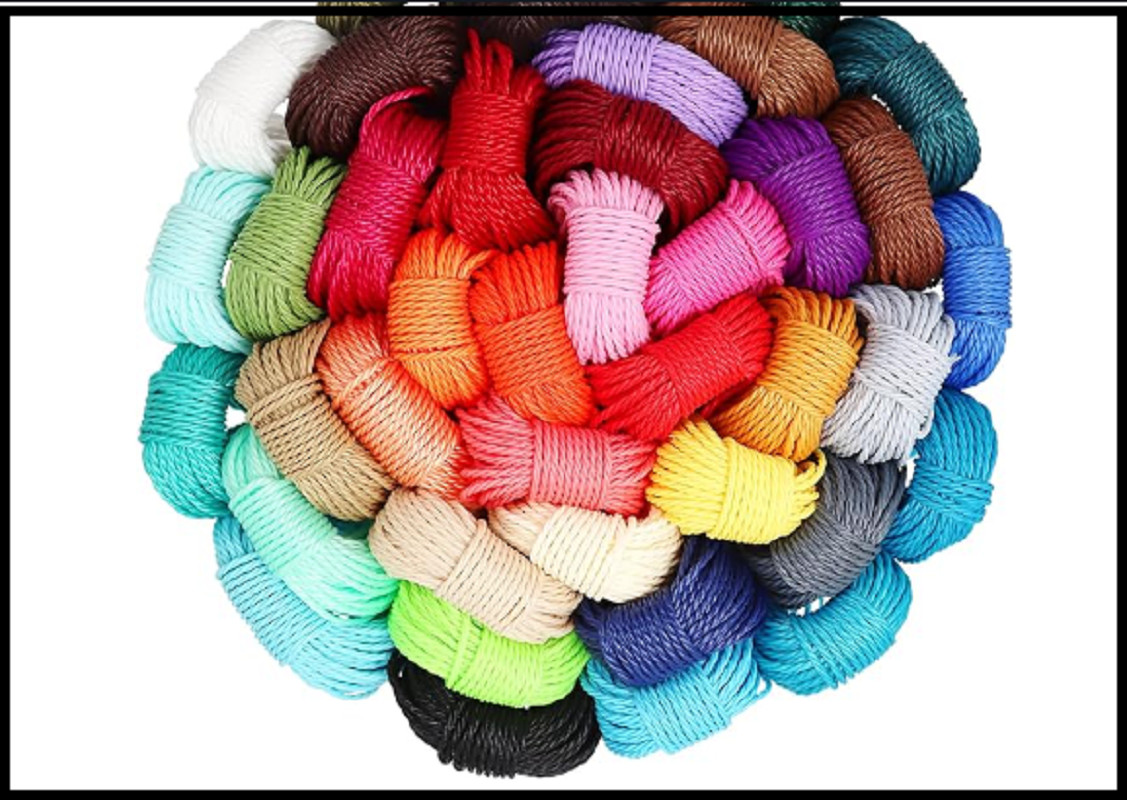 40 Colors 1mm Waxed Polyester Cord Wax Coated String for Bracelet Jewelry Making