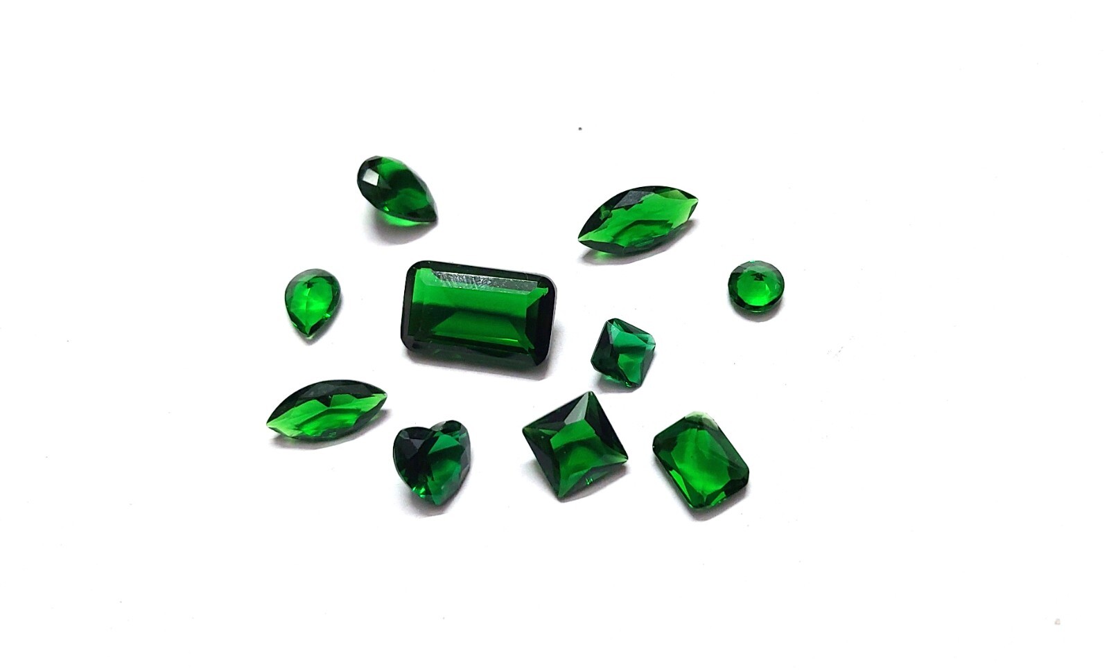 10 Pcs Chrome Diopside Color Cabochon Fancy Shape, Small Size Chrome Cabochon A4