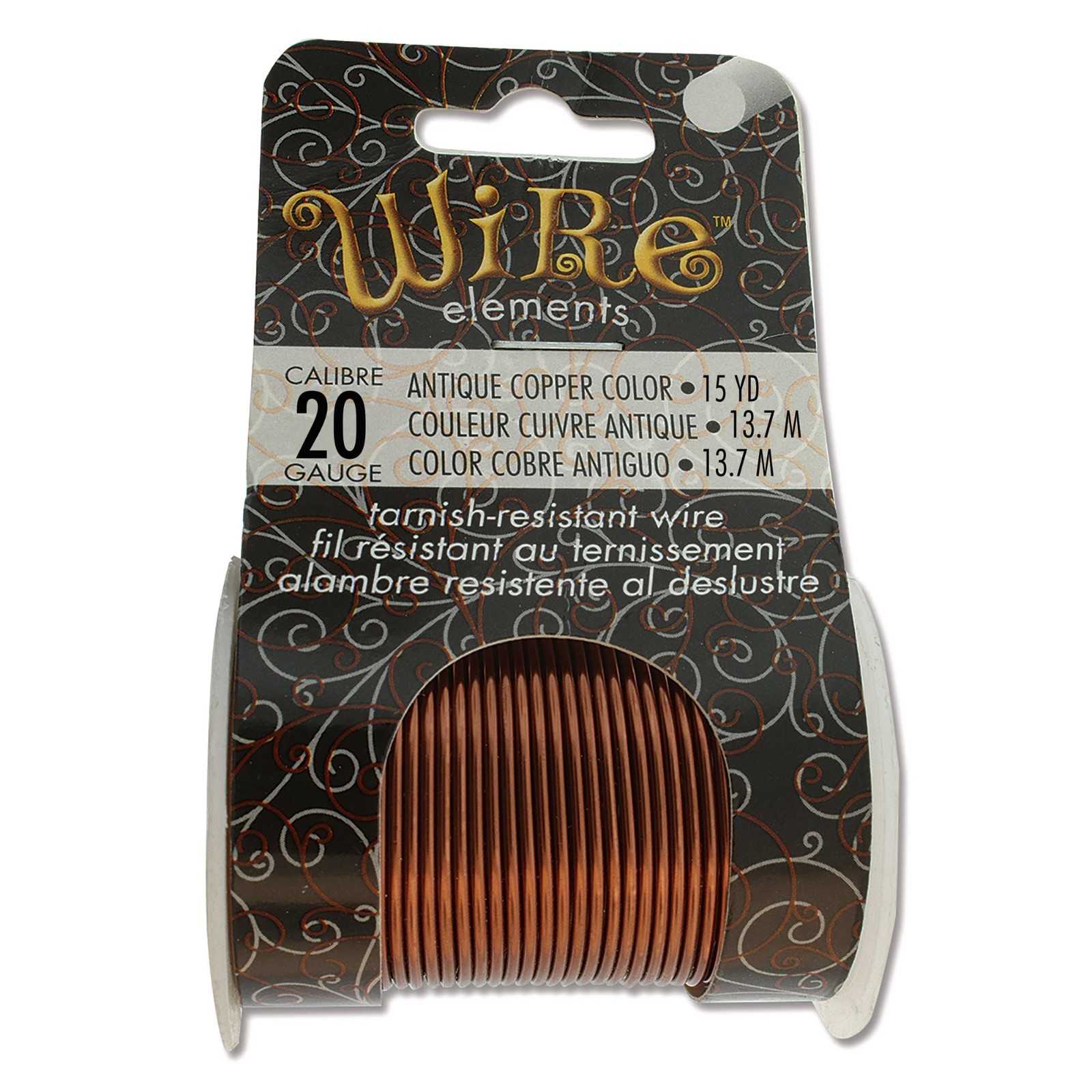 Wire,15 Yard BeadSmith Tarnish Resistant Antique Copper 1/2 Hard 20 Gauge DIY