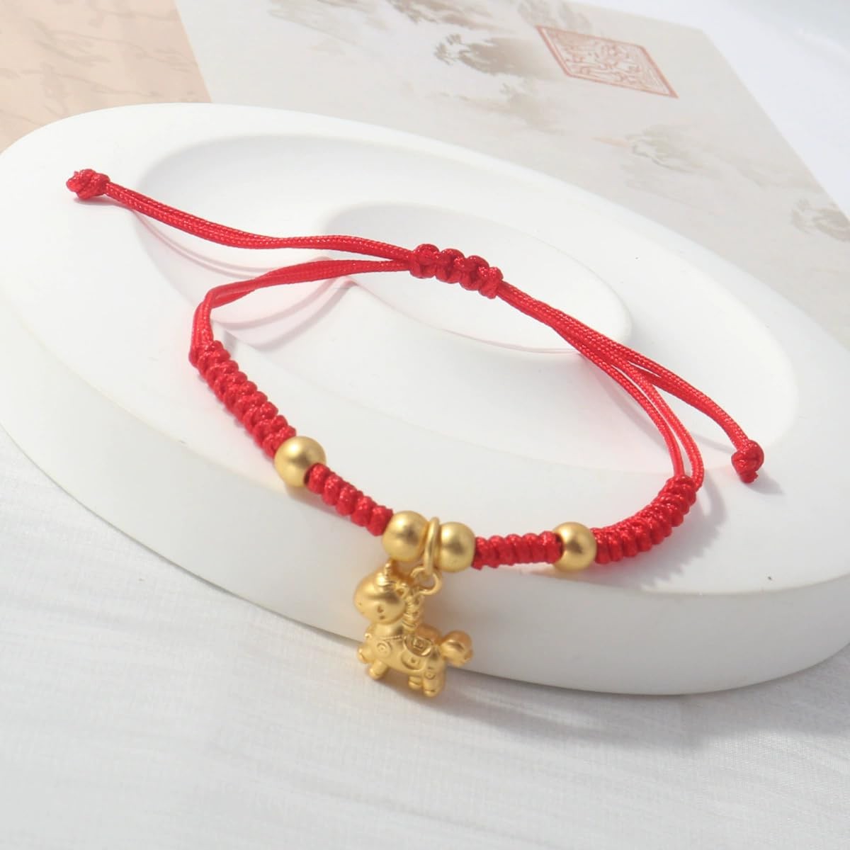 Chinese Year of the Horse Red String Bracelet – Golden Horse Charm Lucky Br – 06