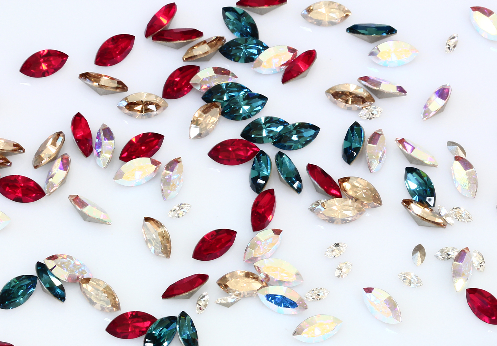 Superior PRIMERO 4228 Foiled Navette Fancy Stone Crystals * All Colors