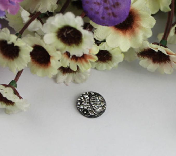 30pcs silver acrylic rhinestone root round cabochon 20mm #22153