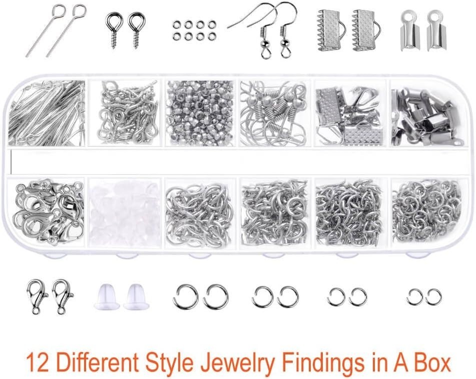 Jewelry Making Supplies Kit with Tools Wires Findings for Jewelry Repair