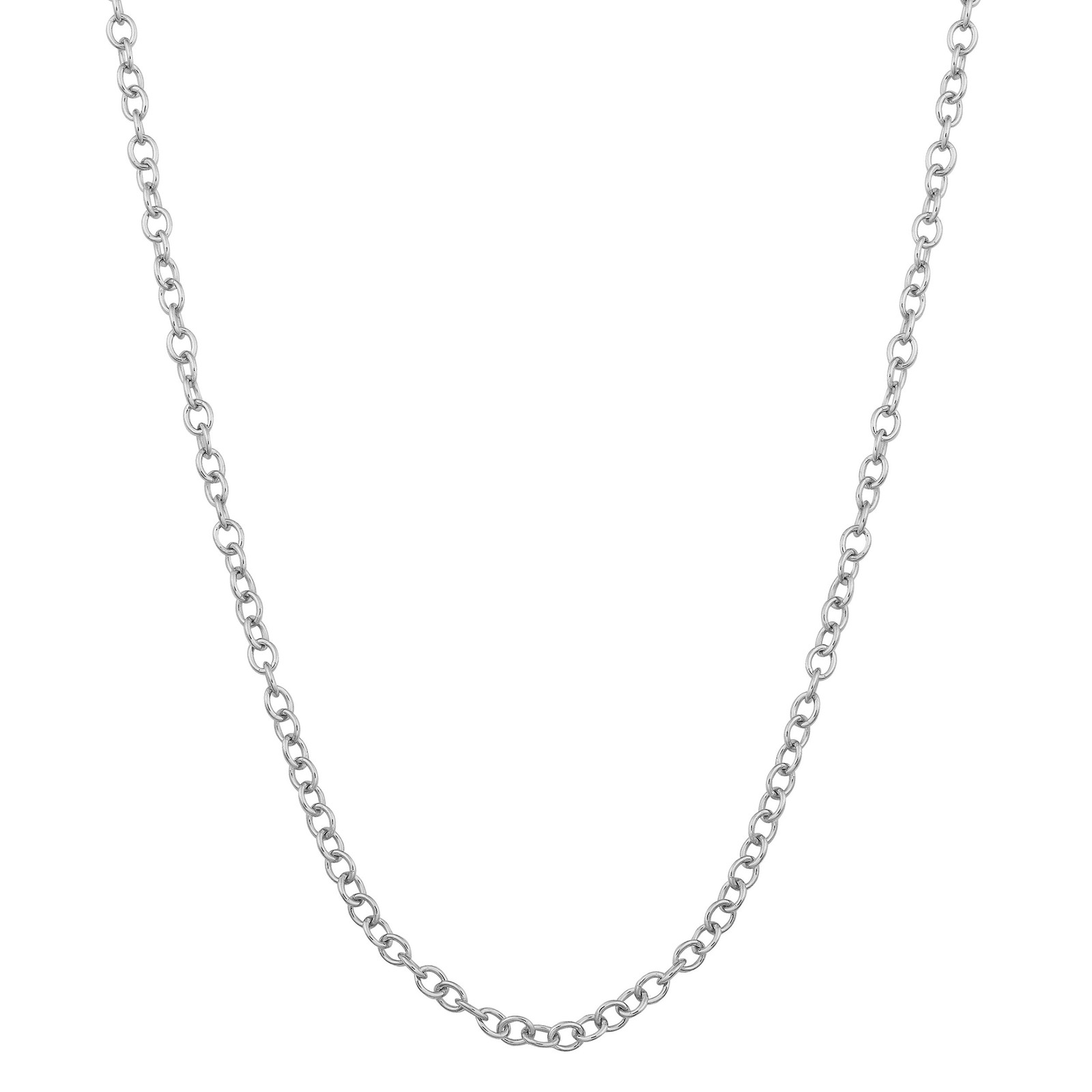 Sterling Silver 1 mm Adjustable Length Open Cable Chain Necklace (22 inch max le