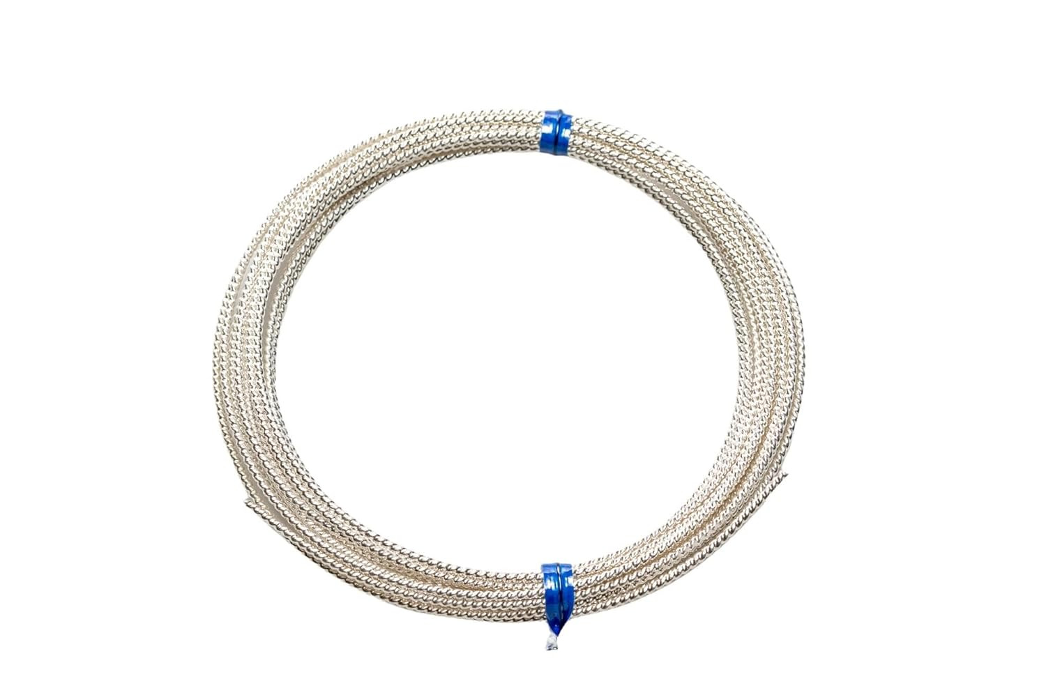 16 Gauge, 925 Sterling Silver round Twist-Pattern Wire Dead Soft 1 Foot by