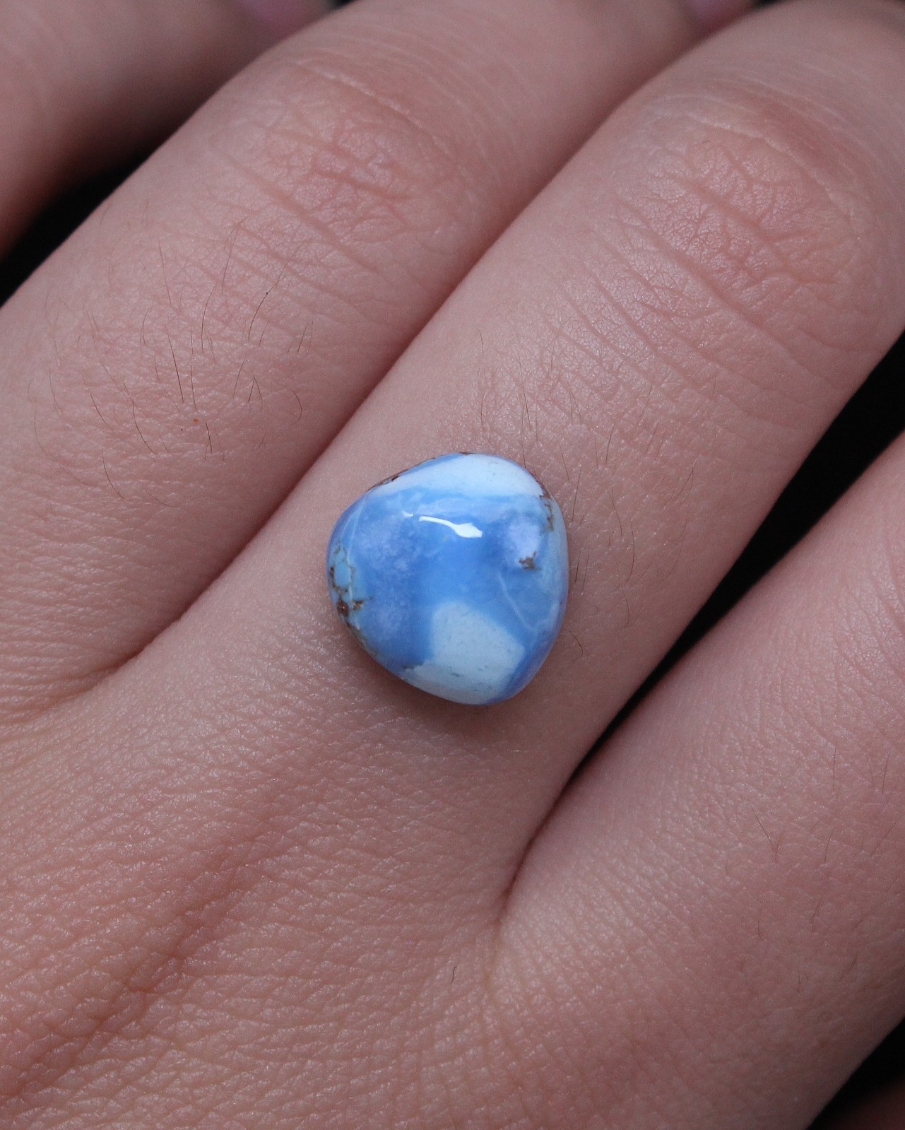 Natural Golden Hill Turquoise Cabochon Kazakhstan Untreated Blue Stone 11x11mm
