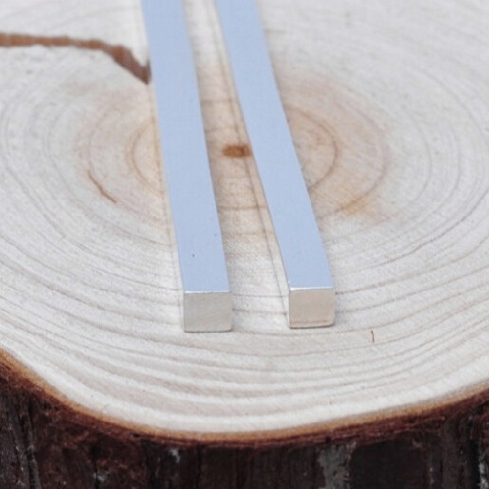 Sterling Silver Half Hard Square Wires 0.5mm 0.6mm 0.7mm 0.8mm 0.9mm 1mm 1.2mm