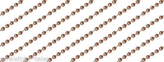 100 Feet 3.2mm Beautiful 100% COPPER BALL #6 CHAIN ~ BULK Footage Made in USA