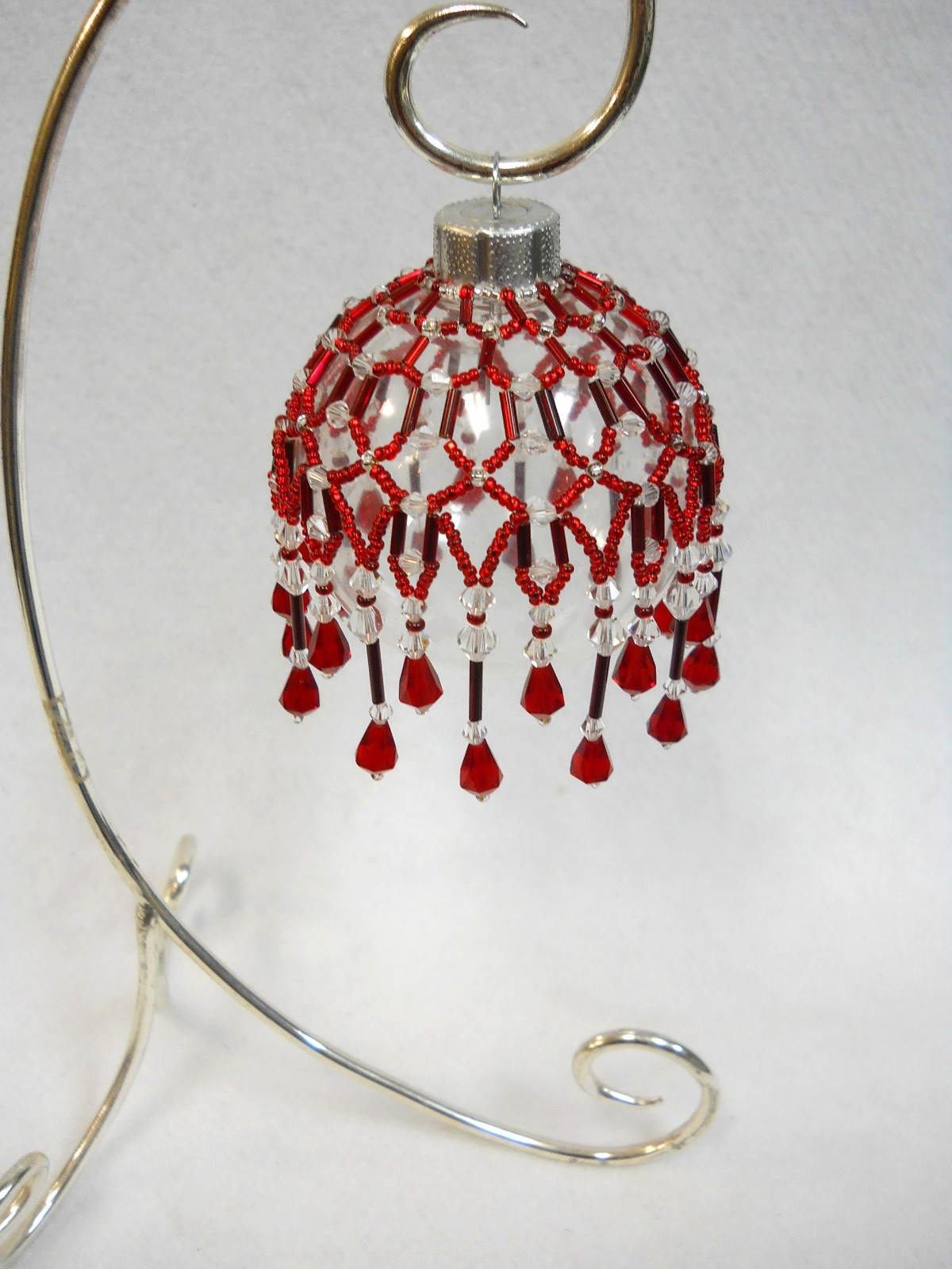 PATTERN ONLY Beaded Christmas Ornament Cover Holiday Original “Holiday”