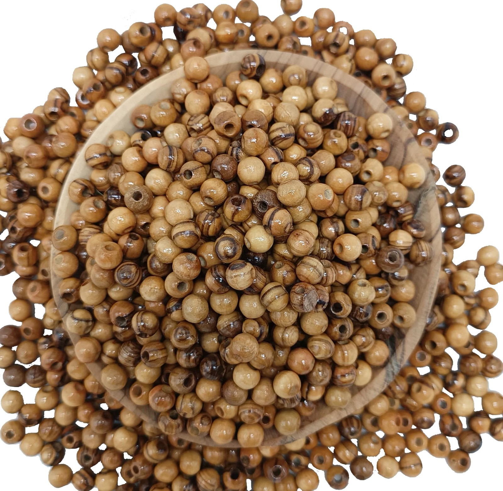 Holy Land Olivewood 6Mm Rosary Beads For 1000 Beads Zuluf Certificate Beading
