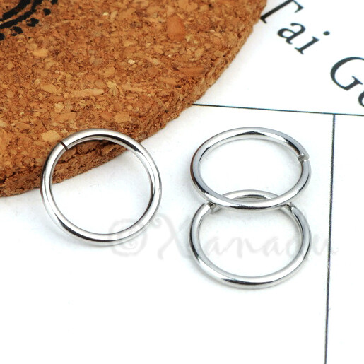 15mm Jump Rings – 20/50/100 Stainless Steel 14 Gauge Open Jump Rings F6259