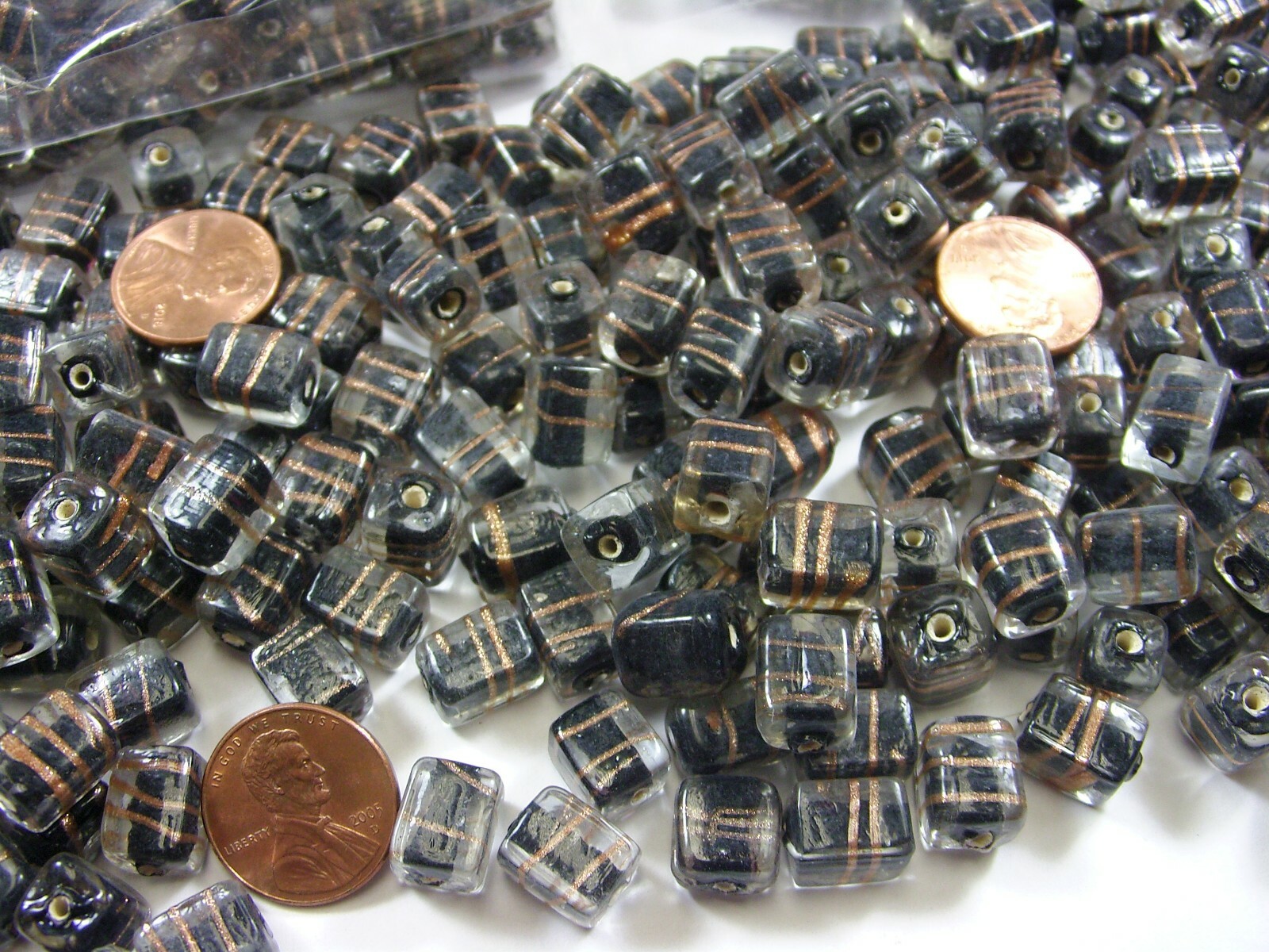 2 Pounds India Handmade Glass Beads 540 Pieces Wholesale Bulk Lot (BN-2)