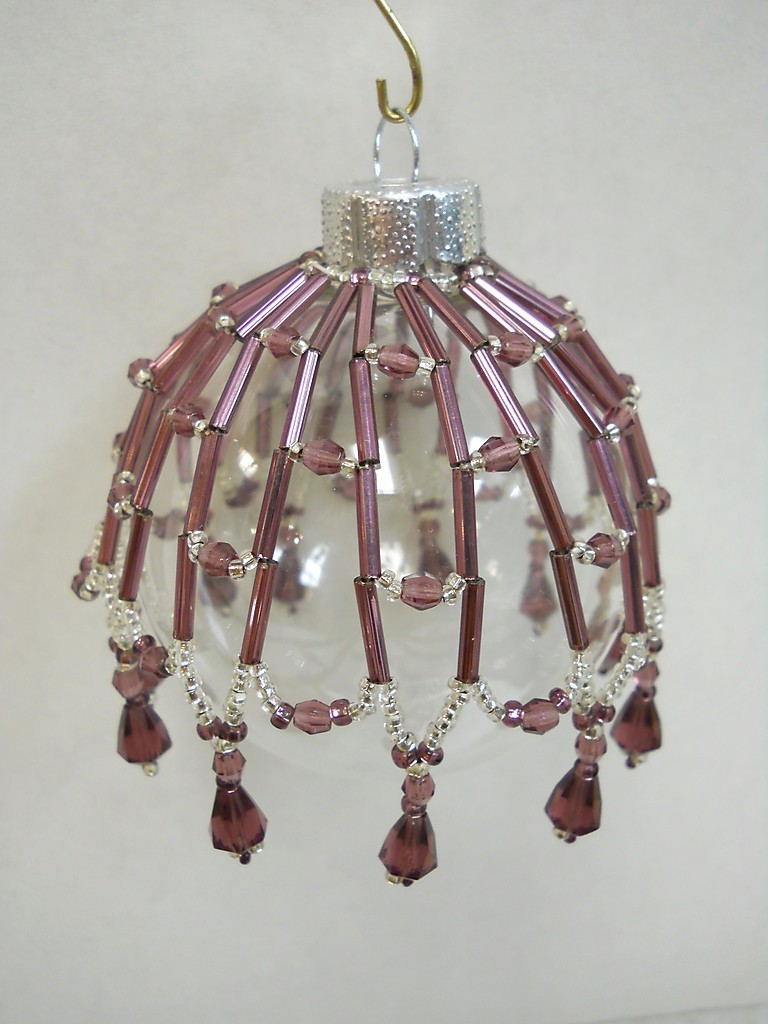 PATTERN ONLY Beaded Christmas Ornament Cover Holiday Original “Tahoe”