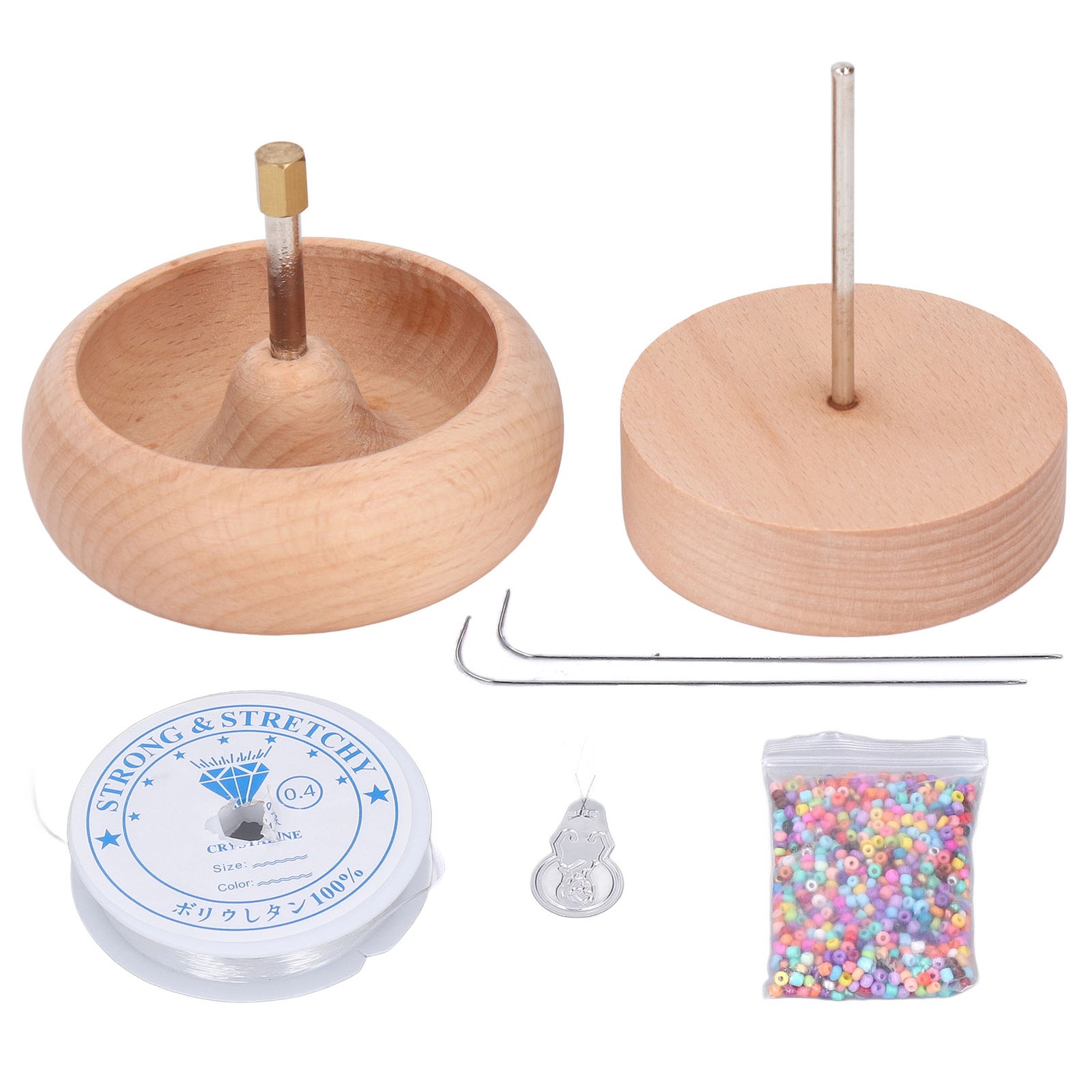 Wooden Bead Spinner For Quick Beading For DIY Lovers Easy To Use