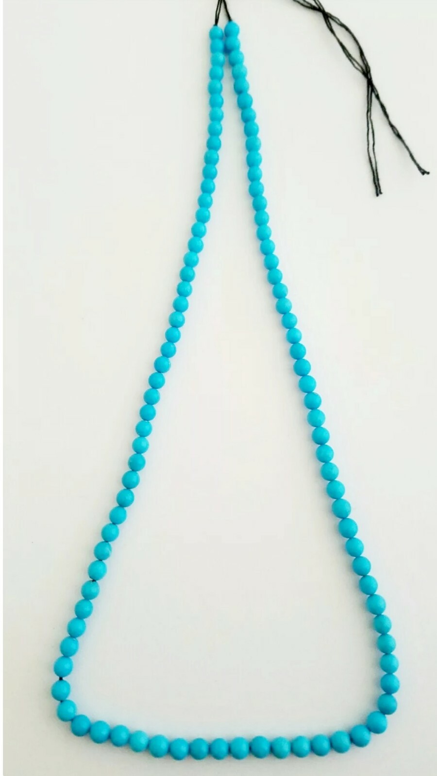 One Strand 100% Natural Sleeping Beauty Turquoise Round Beads 4.5-5mm
