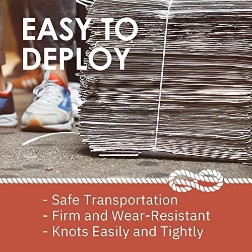 Commercial Tying Twine: 10500ft White Polypropylene, Weatherproof, High Strength