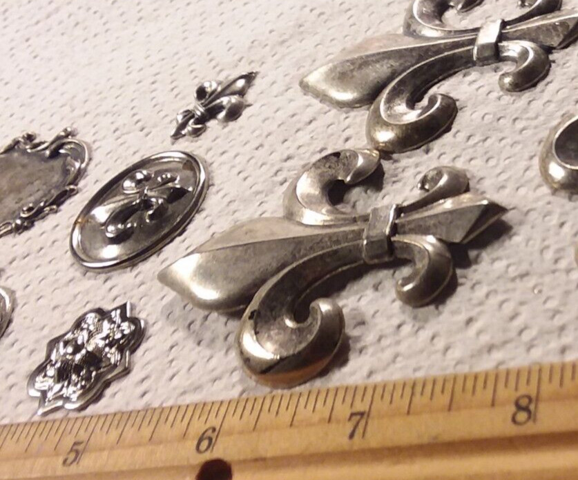 Jewelry Findings:8PCS Heavy Classic Silver Tone Findings 02-01-2025