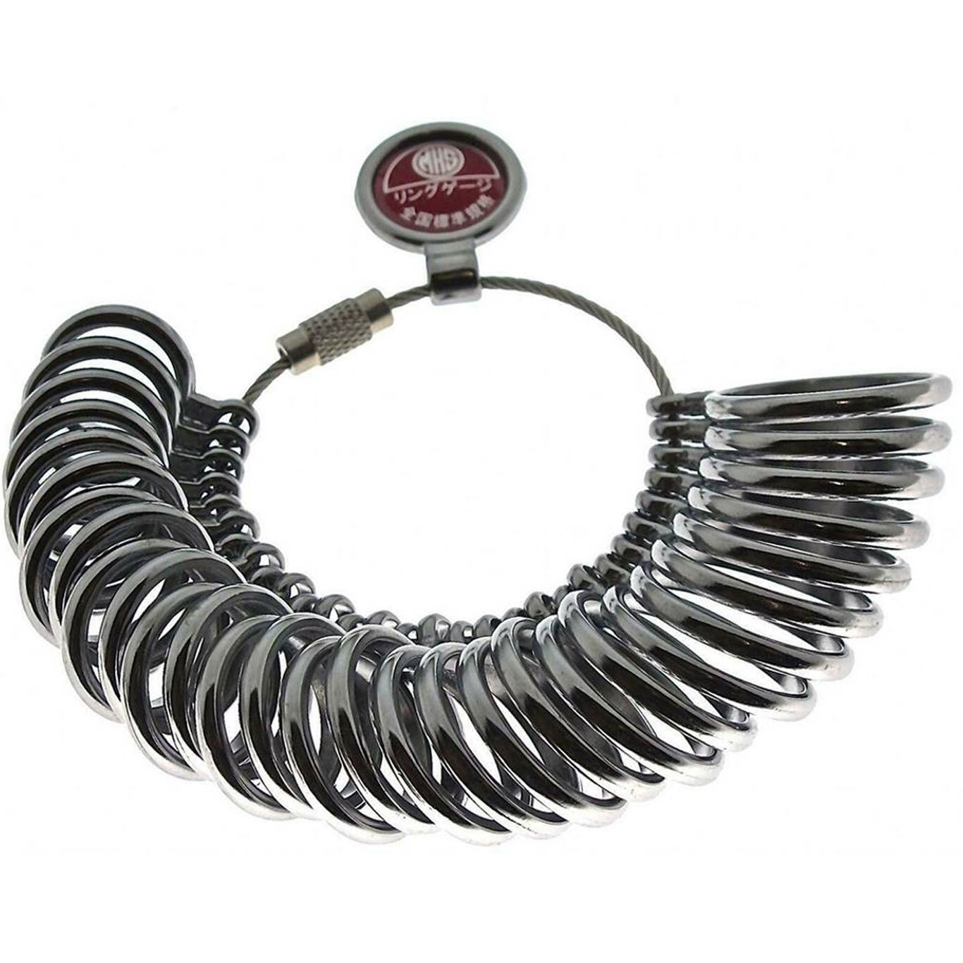 Metal Finger Gauge Jewelry Ring Sizer Measuring Tool Set Japanese Sizes 1-30