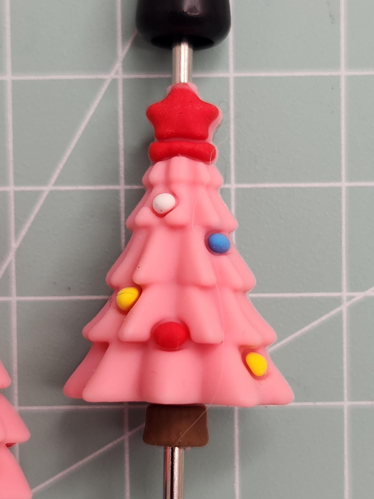 Silicone Focal Beads CHRISTMAS HOLIDAYS SNOWMAN – Pack Of 2 – Beadable DIY Pens