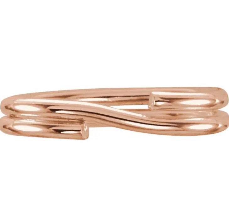 (10) *TINY* 2.5mm ID 3.6×5.8mm OD 18ga 14k Solid ROSE Gold OVAL Split Jump Ring