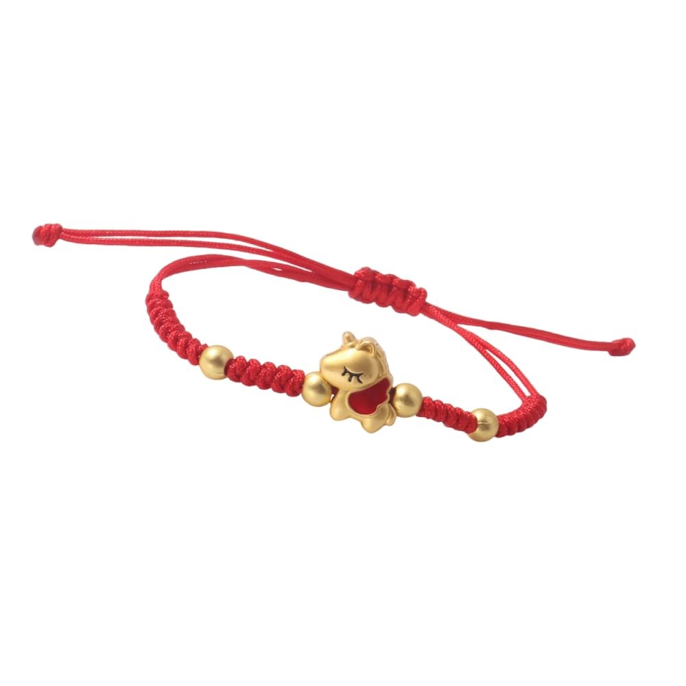 Chinese Year of the Horse Red String Bracelet – Golden Horse Charm Lucky Br – 15