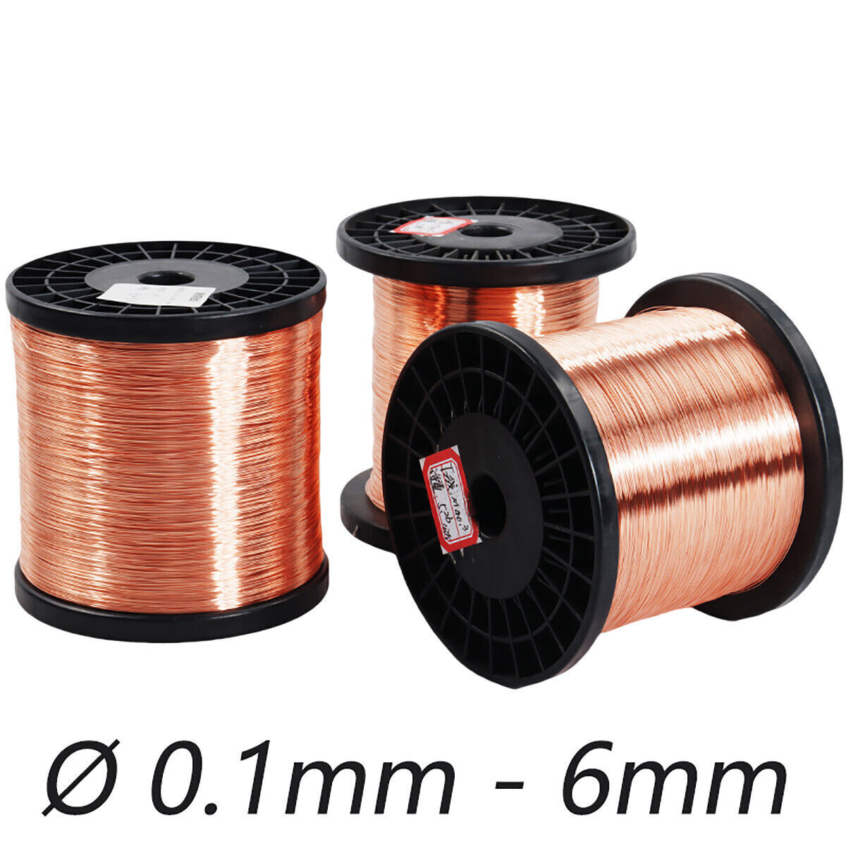 0.1mm 0.15mm 0.16mm 0.2mm 0.25mm 0.3mm – 6mm 250g X Round Copper Wire Solid Bare