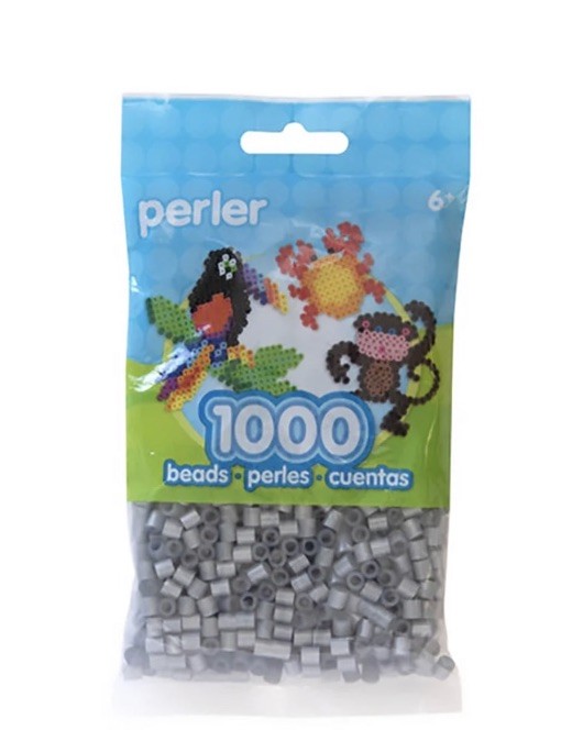 1000 Pearl Silver Perler Bead Pack