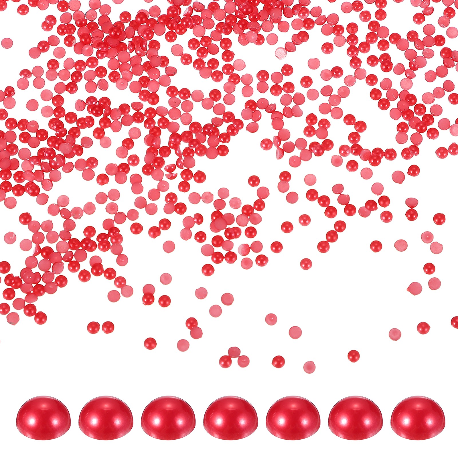 2mm 8000pcs Red Craft Beads