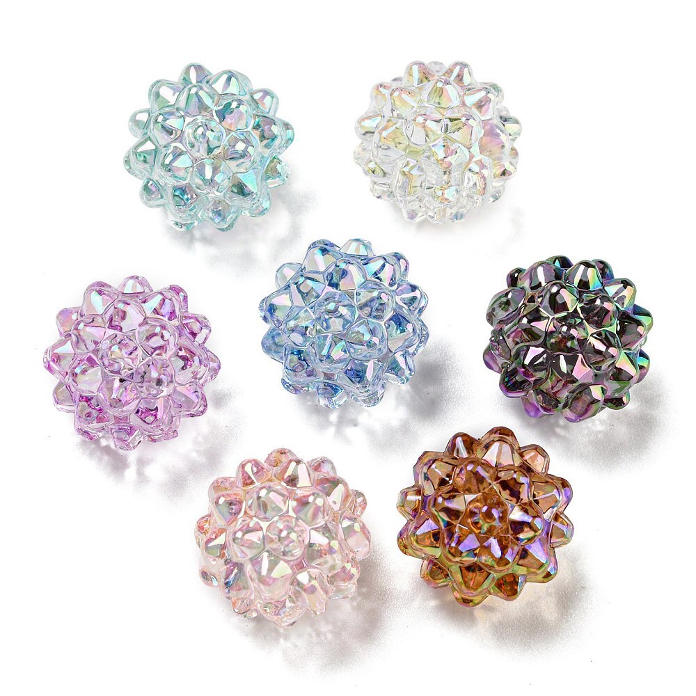 20x Acrylic Braid Disco Ball Chuncky Beads for DIY Jewelry Crafts Making