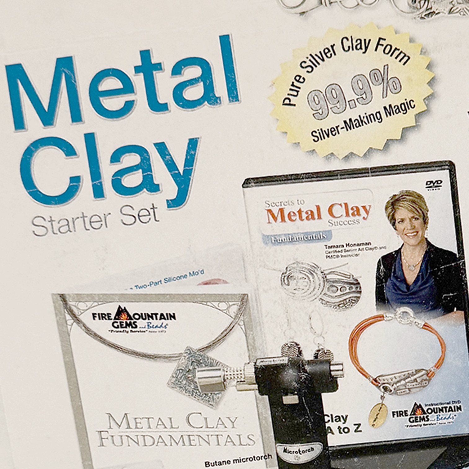 Metal Clay Starter Set w/PMC3 Fine Silver, Everything You Need, ® Art Clay – NIB