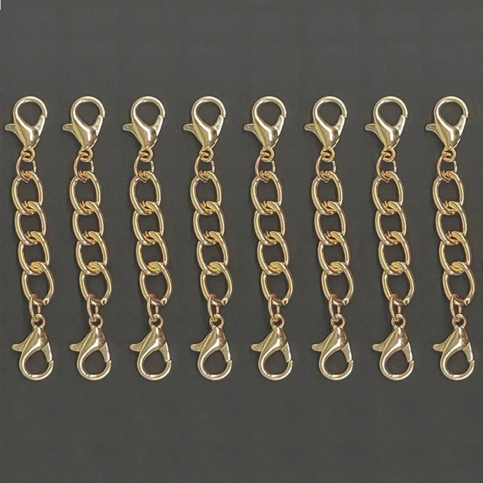 Double Lobster Clasp Extender Necklace Bracelet Connector Gold & Silver Jewelry