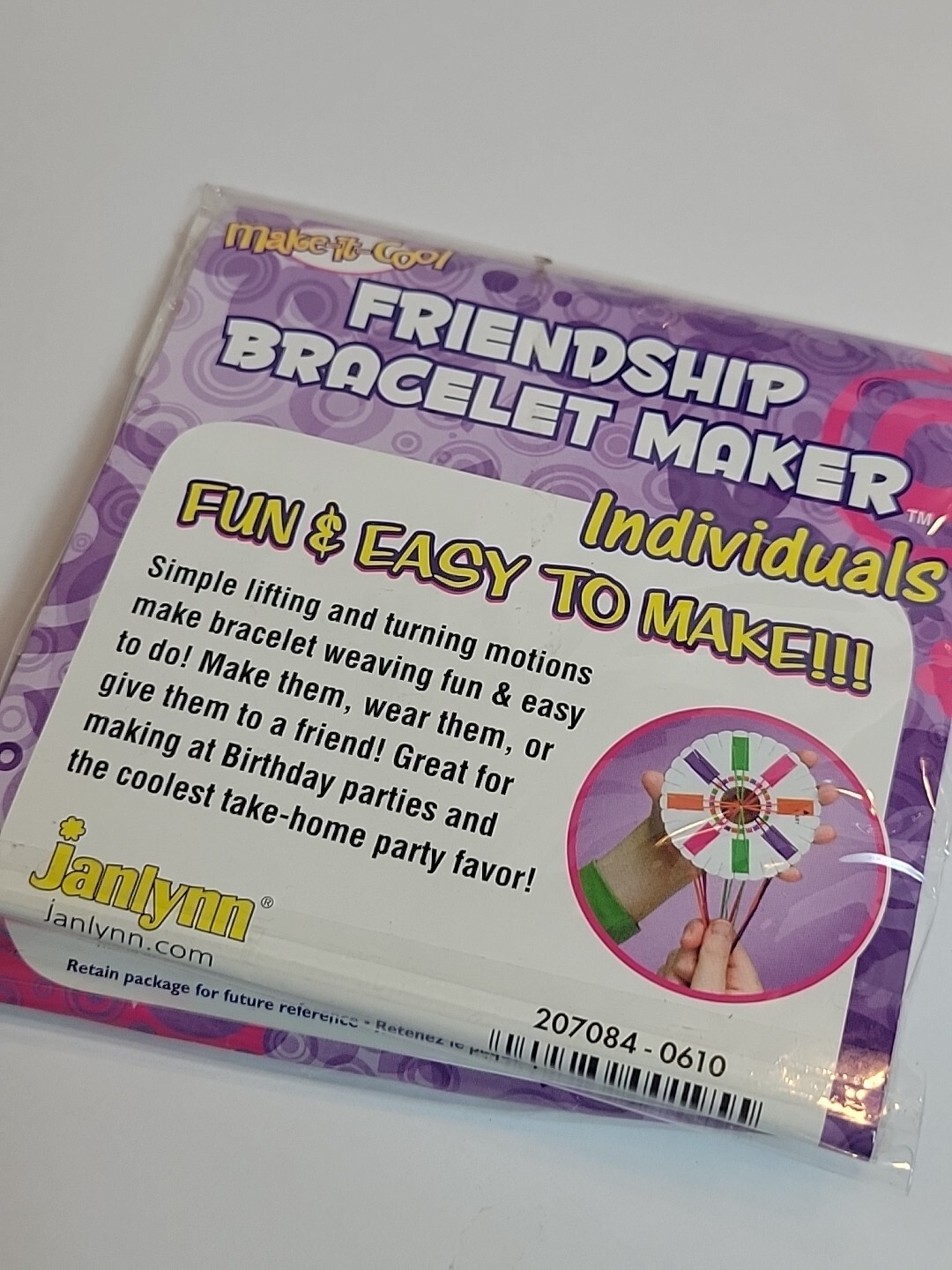 Friendship Bracelet Making Kit Lot DIY Arts and Crafts New Easy To Use i2