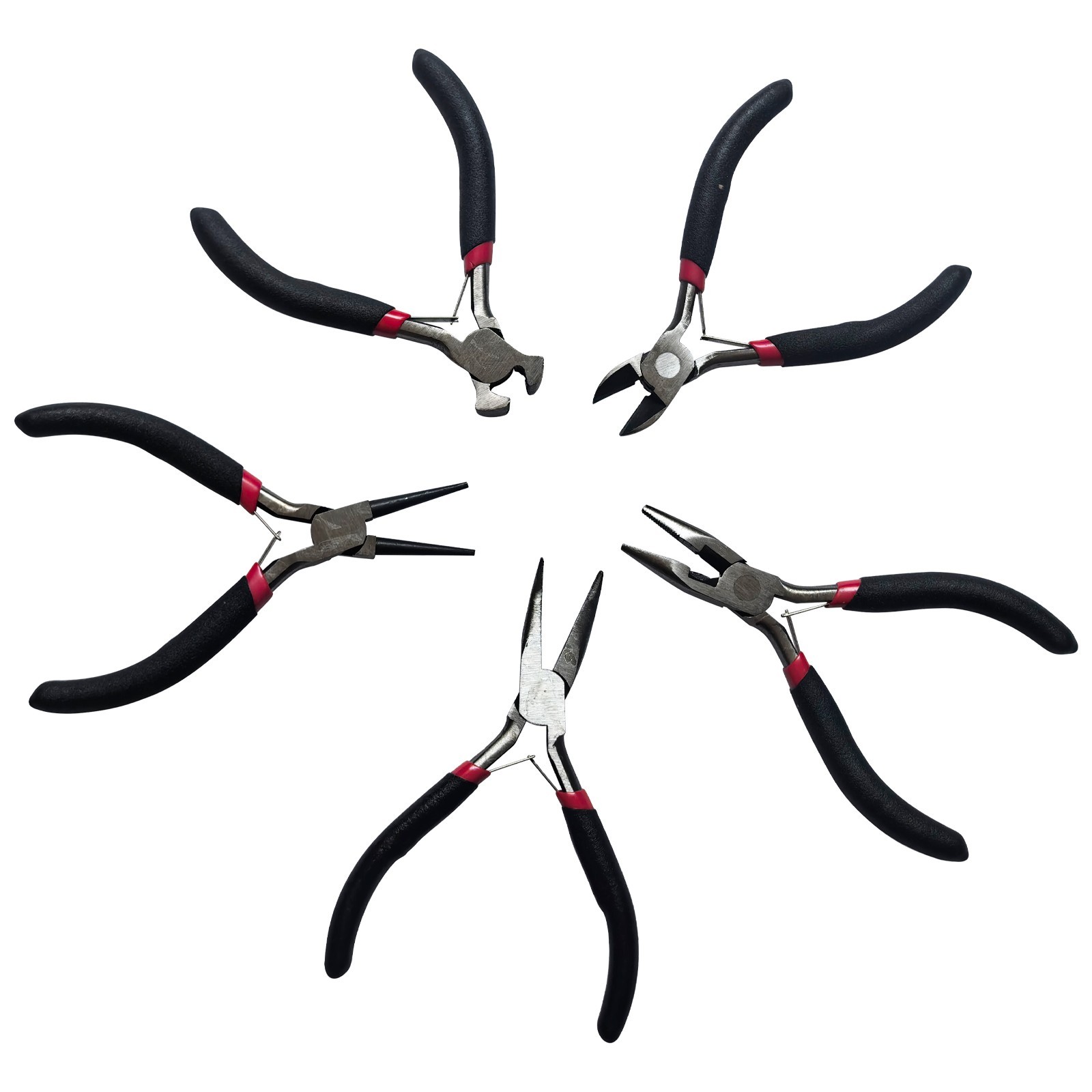 5pcs PLIER JEWELERS PLIERS SET JEWELRY MAKING BEADING WIRE WRAPPING HOBBY Tools