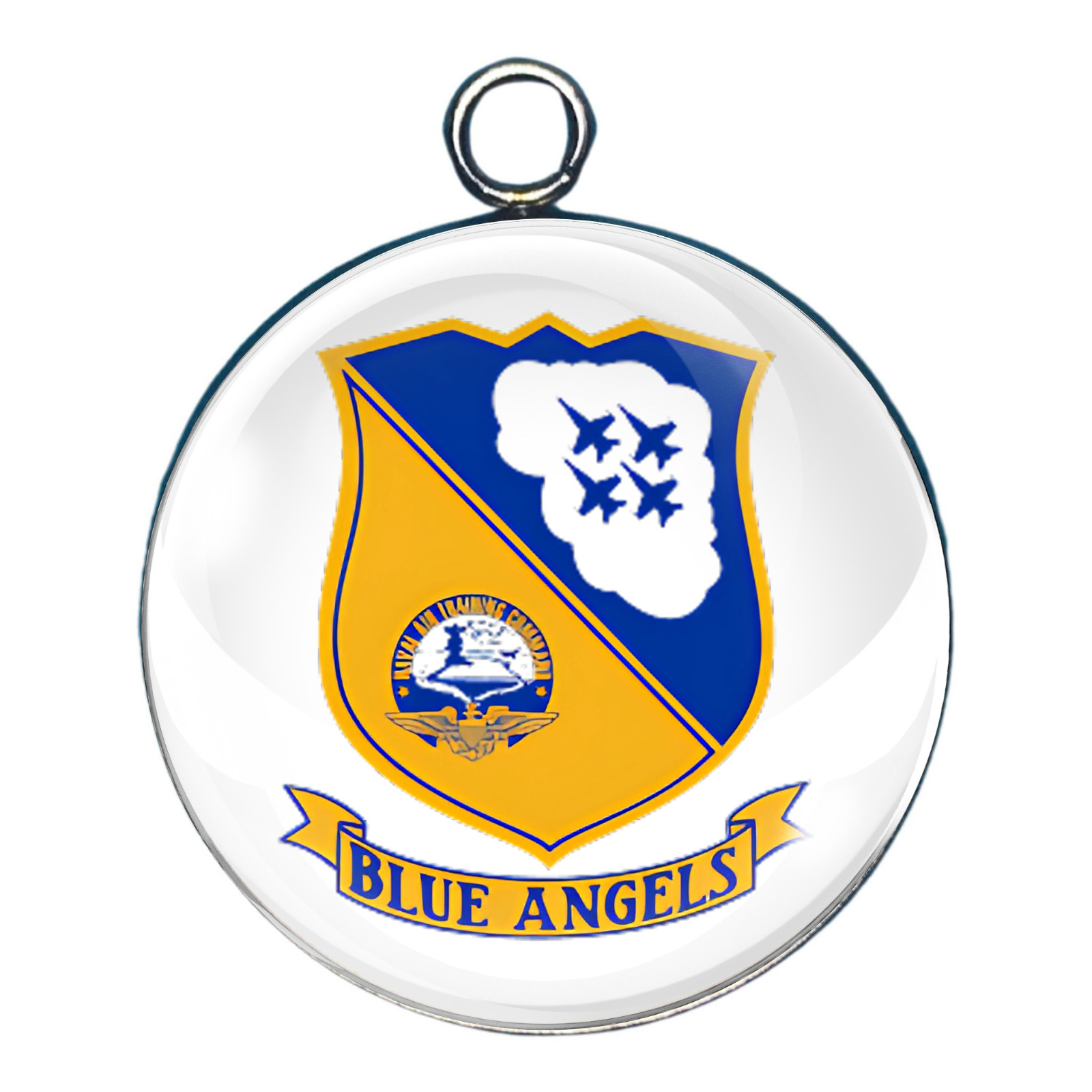 Blue Angels Glass Cabochon Charms | Navy Jet Jewelry | Pick Your Style 1–9