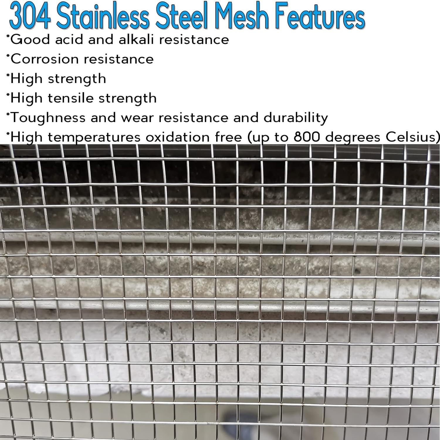 Sturdy 2PACK Stainless Steel Wire Mesh 12″ x 24″ – Easy to Cut & Customizable