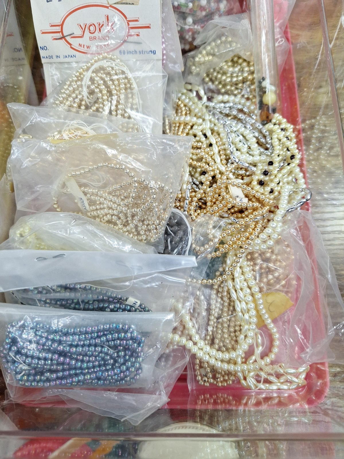 HUGE 6+ LBS Bead Lot Japan Glass Plastic Pearls Jewelry Making Craft Supplies