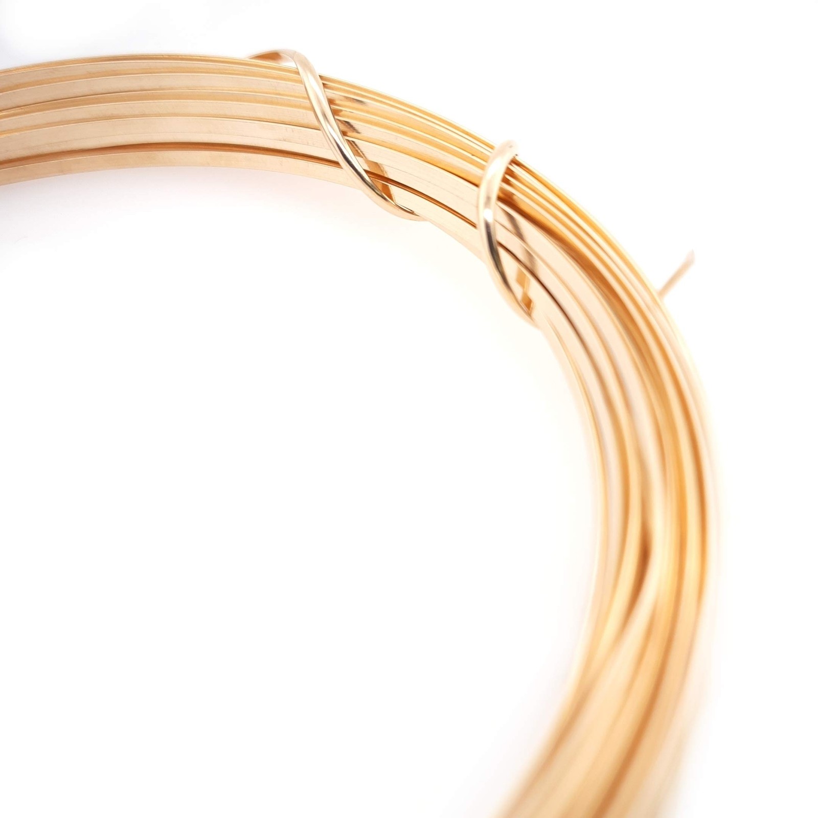 12 Gauge 14/20 Yellow Gold Filled Wire Half Round Dead Soft 14K Gold Filled