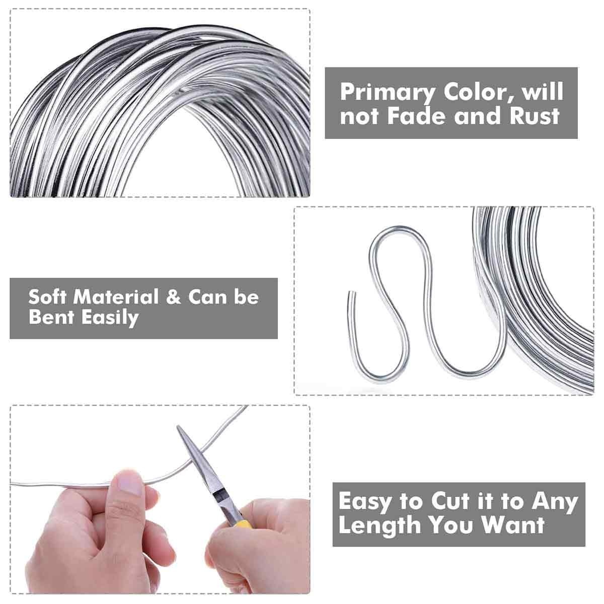 Pure Aluminium Wire 0.3-10mm Bonsai Wire For Florist Floral Jewelry Making Craft