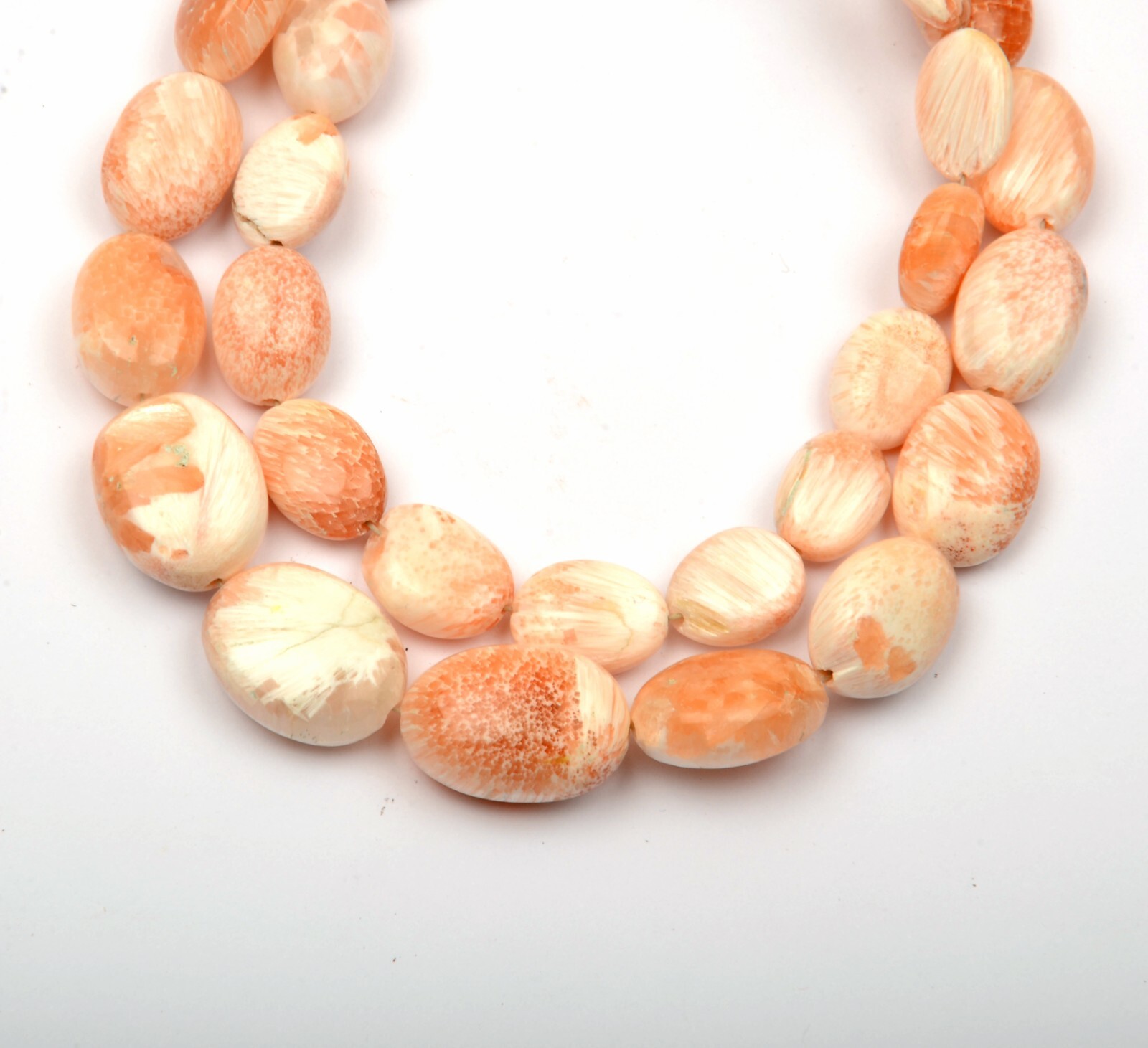 Scolecite Beads 6 Inch Strand 10×13-11×15 MM Beads Smooth Oval Shape Beads