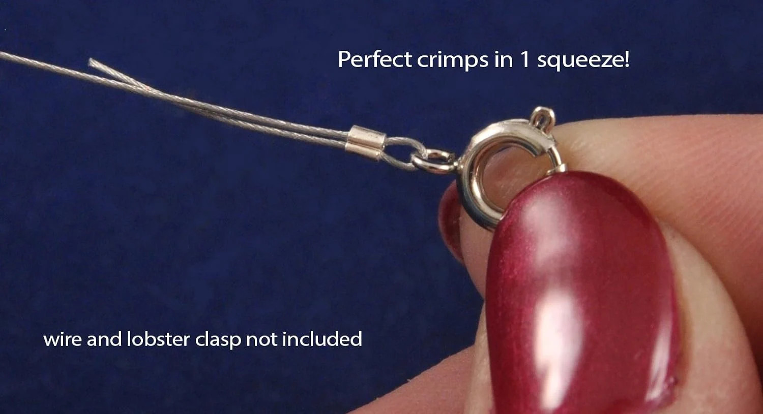 The Bead Buddy 1 Step Crimper One Squeeze Crimp Tool + 50 Free 2mm Crimp Tubes