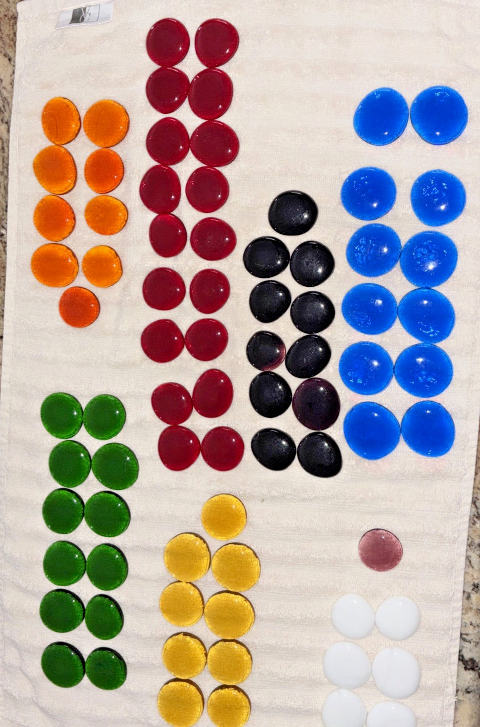 Vintage 79 Flat Round Czech Glass Disc Assorted Colors Available