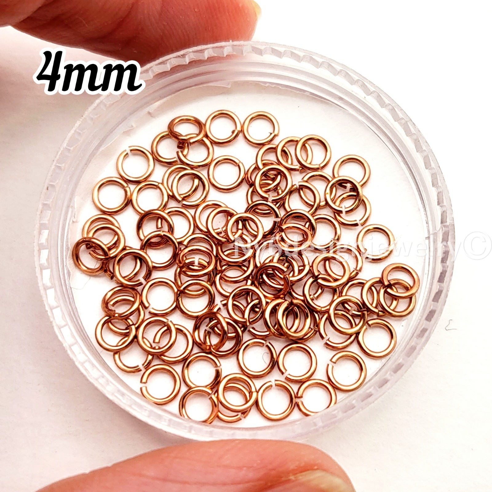 Shiny Copper Open Jump Rings 21 Gauge Round Connectors 4mm 5mm 6mm 7mm