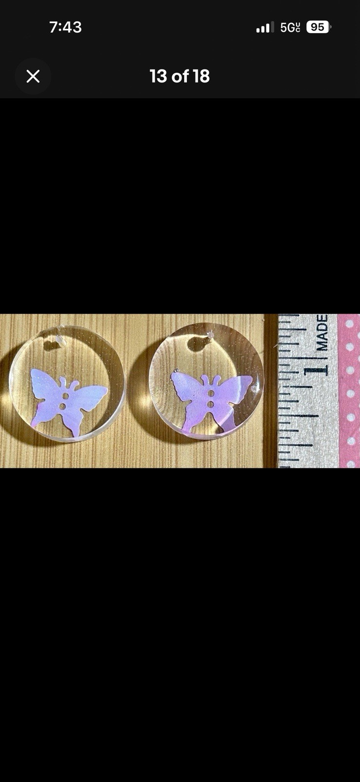 25 Clear Resin Pendants For Jeweler Making