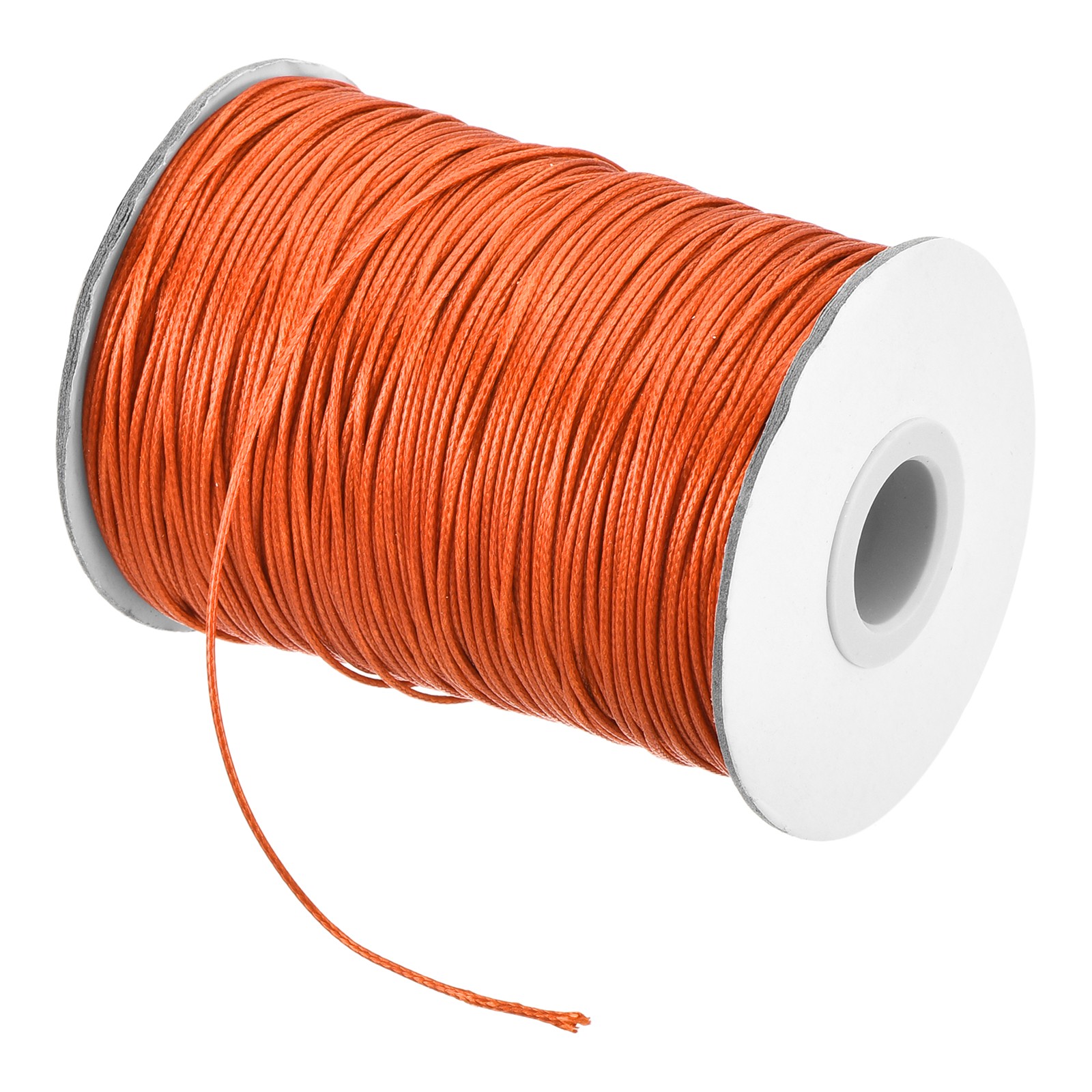 Orange Red 1.2mm Waxed Cord 175 Yard Wax Bead Thread String for Jewelry Make