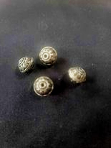 Set of 4 Bali Sterling Beads 5mmx4mm FREE SHIPPING