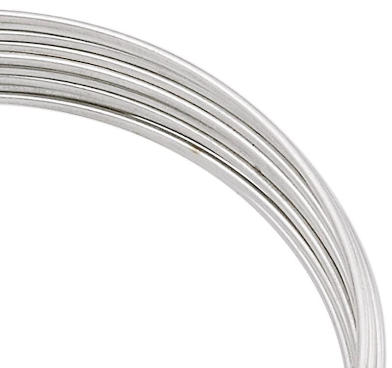 Memory Wire, 1 Oz (70 Loops) Silver Plated Steel 2 1/2″ Round Bracelets