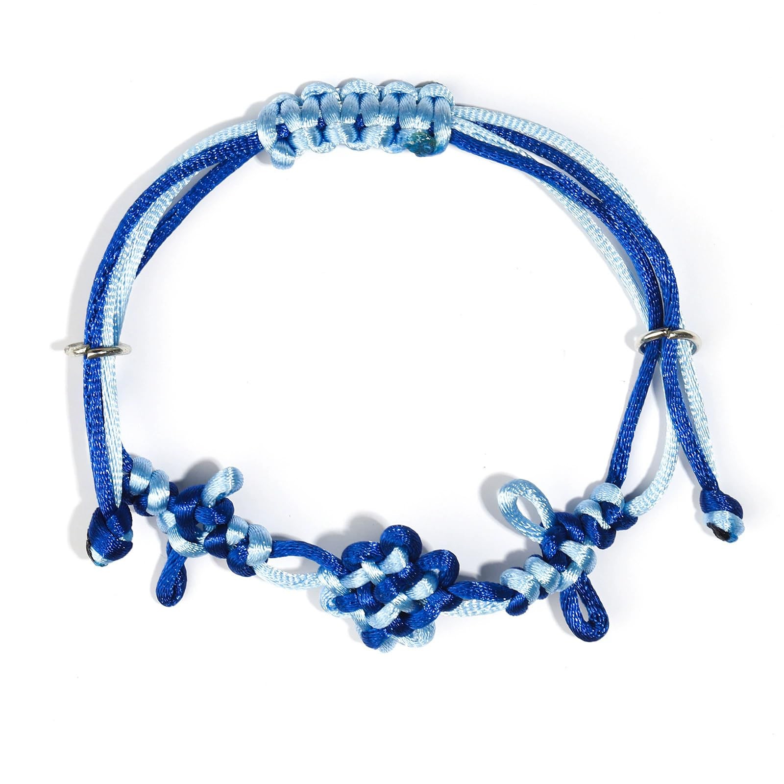 Bohemian Handmade Braided Bracelet with Chinese Knot Design, Adjustable Col – 02