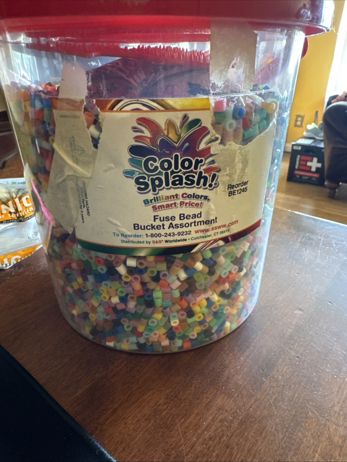 S&S Color Splash Fuse Bead Bucket Assortment, See Pics!